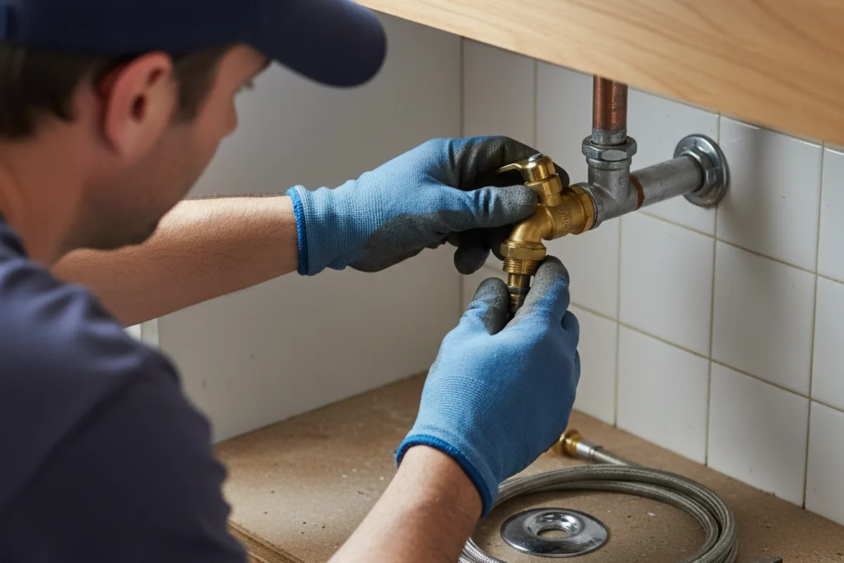 Shutoff valve and fitting work during Emergency Plumbing in Cerro Gordo